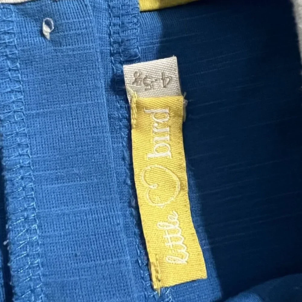 Little Bird By Jools Oliver 4-5Y Blue Retro Style Dress